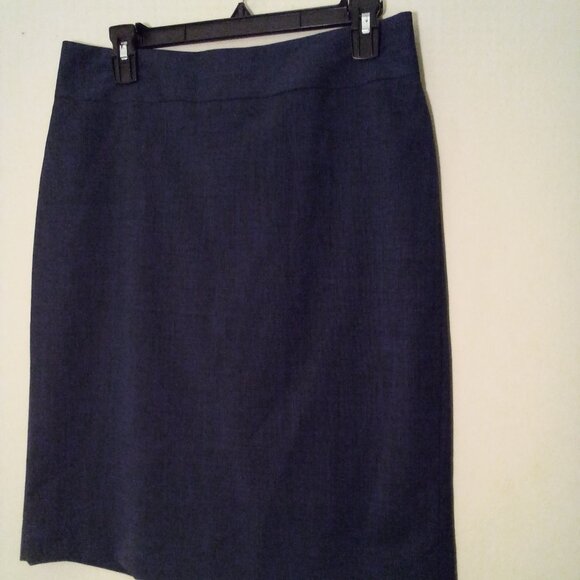 Banana Republic Dresses & Skirts - Banana Republic Skirt Women 8 Stretch Classic Career Back Zip Blue